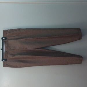Louis Rafael Rosso Brown Linen/Viscose Blend Pants 37 - 28.25